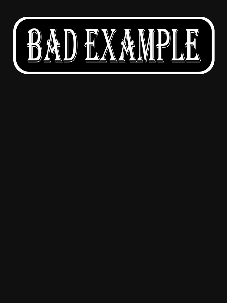 Bad Example Essential Sticker