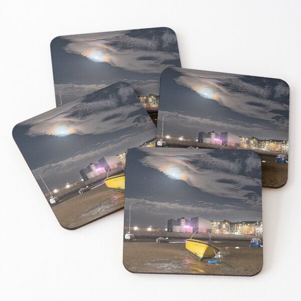 Item preview, Margate Harbour at night under moon and The Turner Centre designed and sold by rogerstanger.