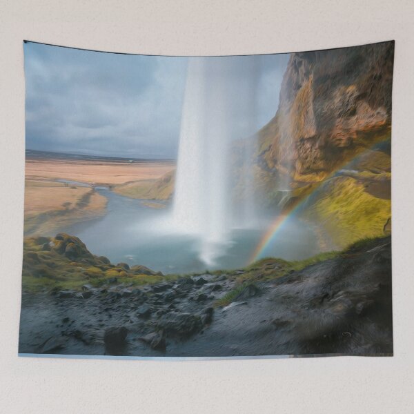 Item preview, Rainbow Waterfalls Rocks Nature Outdoor Mountain  designed and sold by DanielCarvalho2.