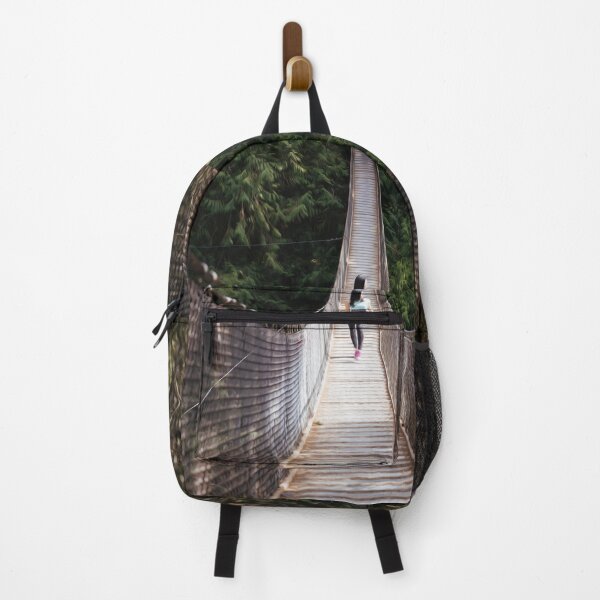 Item preview, Woman Bridge Hiking Walking Forest Trees designed and sold by DanielCarvalho2.