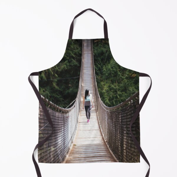 Item preview, Woman Bridge Hiking Walking Forest Trees designed and sold by DanielCarvalho2.