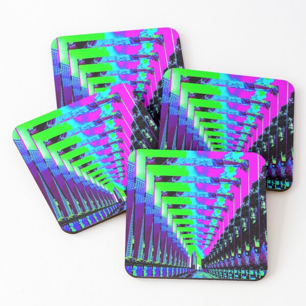 Item preview, Los Angeles Highway Road Trippy Vaporwave Glitch Art designed and sold by glitchhub.