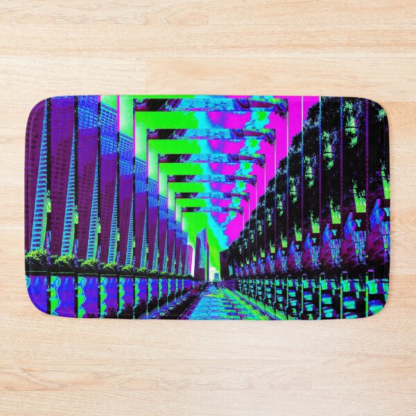 Item preview, Los Angeles Highway Road Trippy Vaporwave Glitch Art designed and sold by glitchhub.