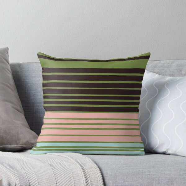 Artikelvorschau, Vier Farben gestreifte Kunst Wohnkultur entworfen und verkauft von BelettePatterns.