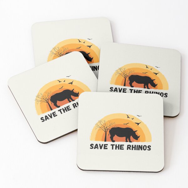 Item preview, save the rhinos - rhino conservation designed and sold by foreco design.