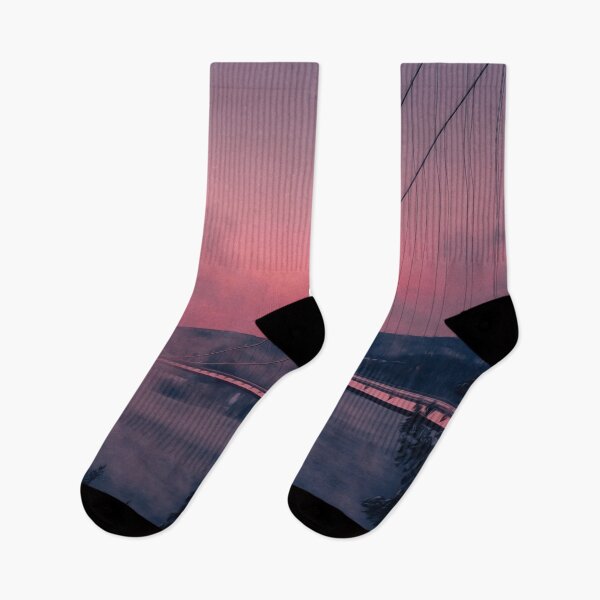 Item preview, Sunset Dusk Fog Foggy Bridge Architecture  designed and sold by DanielCarvalho2.