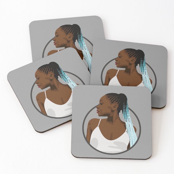 Item preview, Black Woman with Braids | Nova - Original designed and sold by ladyfacecreates.
