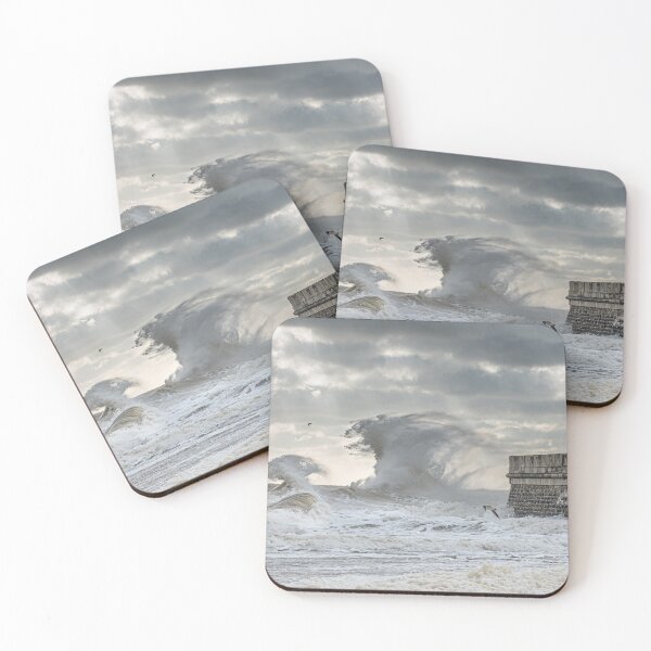Item preview, Ramsgate Storm Waves at East Pier and Beach designed and sold by rogerstanger.