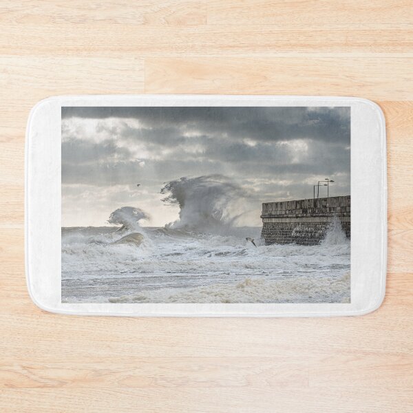 Item preview, Ramsgate Storm Waves at East Pier and Beach designed and sold by rogerstanger.