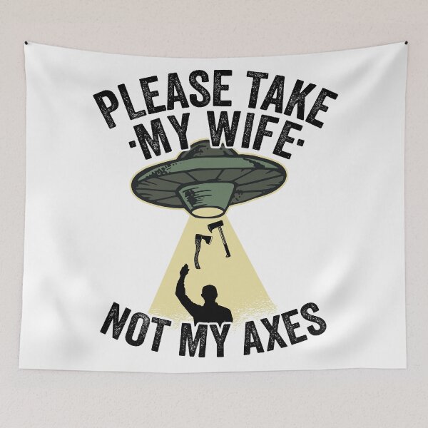 Item preview, Please Take My Wife Axe Throwing Dad Funny Gift designed and sold by Stronzi.