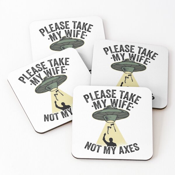 Item preview, Please Take My Wife Axe Throwing Dad Funny Gift designed and sold by Stronzi.