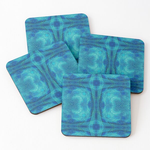 Item preview, Symmetrical design in blue-turquoise designed and sold by Psilographics.
