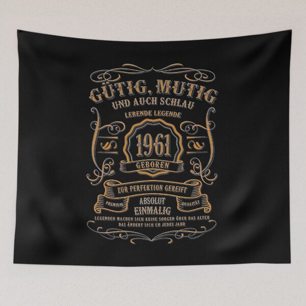 Item preview, Kind, brave, clever - born in 1961, gift born in 1961 designed and sold by Dubbra.
