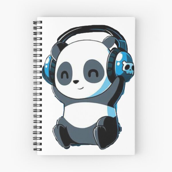 Item preview, Cute Panda Wearing Headphones designed and sold by preety00.
