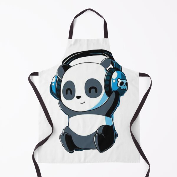 Item preview, Cute Panda Wearing Headphones designed and sold by preety00.