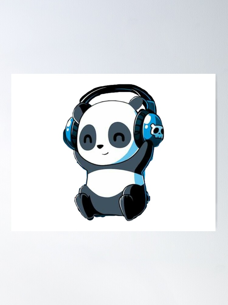 Kawaii panda with headphone by Kiutimood on Dribbble
