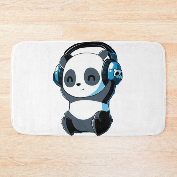 Item preview, Cute Panda Wearing Headphones designed and sold by preety00.