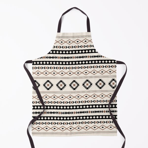Item preview, Aztec Black Brown Cream Mixed Motifs Pattern designed and sold by NataliePaskell.