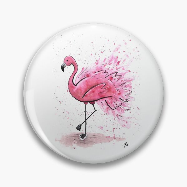 Item preview, Flamboyant Flamingo Watercolour Illustration designed and sold by Rachael Brearton.