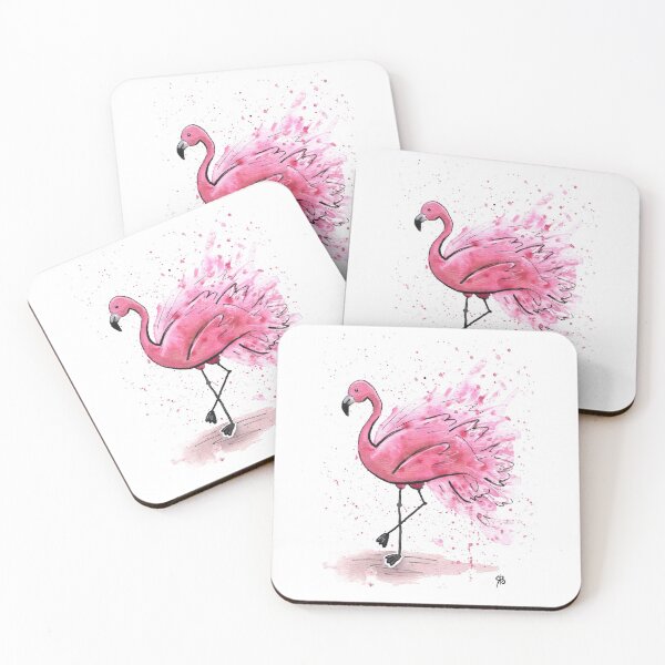 Item preview, Flamboyant Flamingo Watercolour Illustration designed and sold by Rachael Brearton.