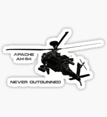 Apache Helicopter Sticker
