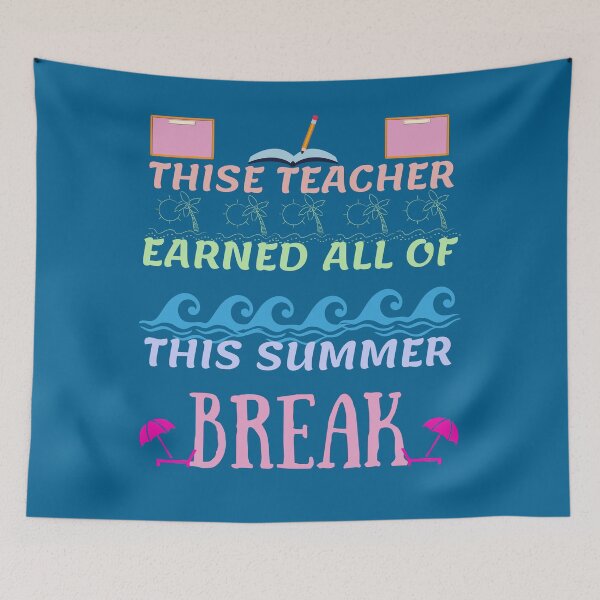 Item preview, This Teacher Earned All Of This Summer Break designed and sold by Eman4design.