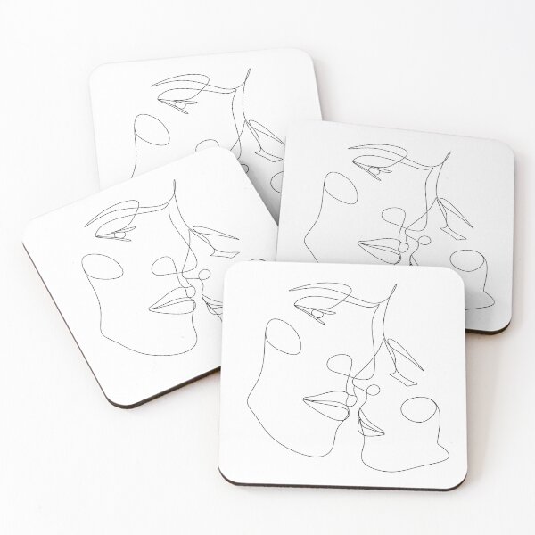 Item preview, One Line Art Couple, Line Art Men and woman.Love poster. 2 faces. Scandinavian print, Nordic, Trendy print, Styled, Scandinavian art, Modern art, Wall art, Print, Minimalistic, Modern Poste designed and sold by Nina Velychko.