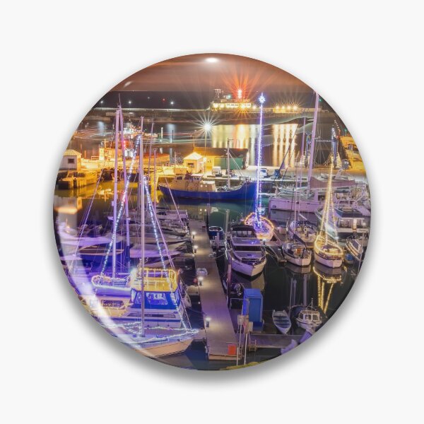 Item preview, Ramsgate Harbour Christmas Lights at night designed and sold by rogerstanger.