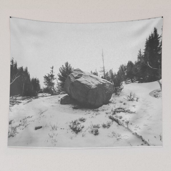 Item preview, Rock Bolder Trees Snow Nature  designed and sold by DanielCarvalho2.