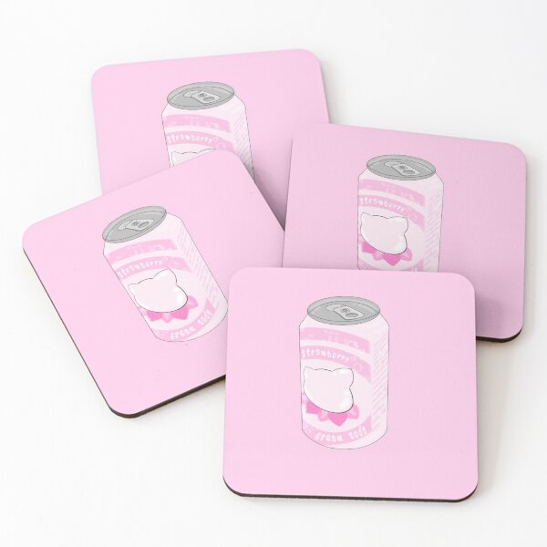 Item preview, kitten strawberry cream soda designed and sold by Kimmy Rose.