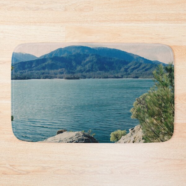 Item preview, Landscape Lake Water Rocks Mountains Hills  designed and sold by DanielCarvalho2.