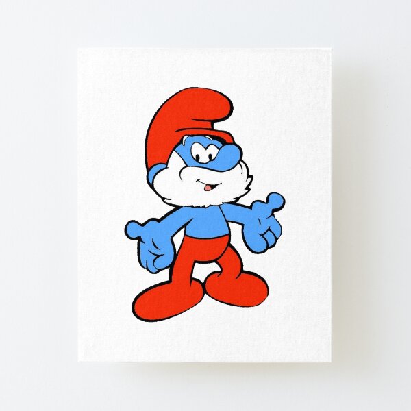 Art Mural Sur Le Theme Schtroumpf Redbubble