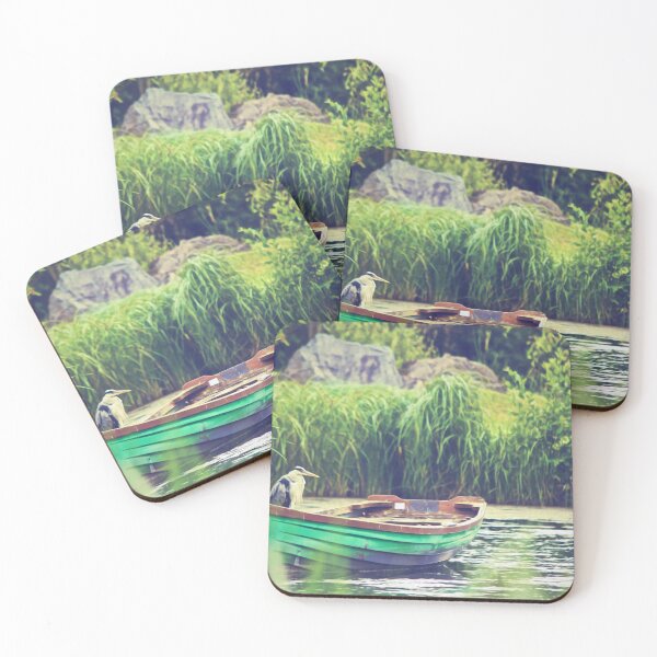 Item preview, Heron Bird Boat Water Lake Nature  designed and sold by DanielCarvalho2.