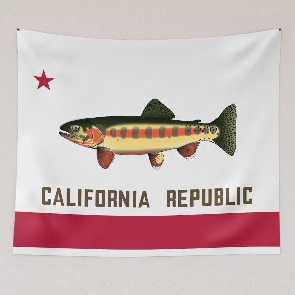 Item preview, California Golden Trout State Flag designed and sold by downbubble17.