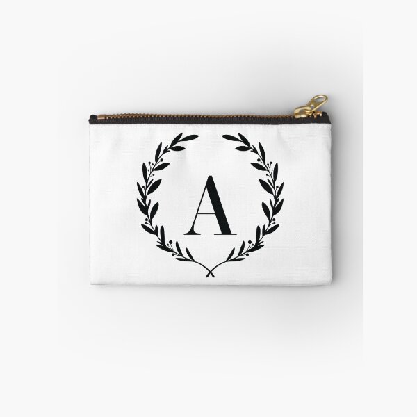 Item preview, Letter A, Laurel wreath monogram A, Initial A, Laurel frame with letter A designed and sold by KateBilous.