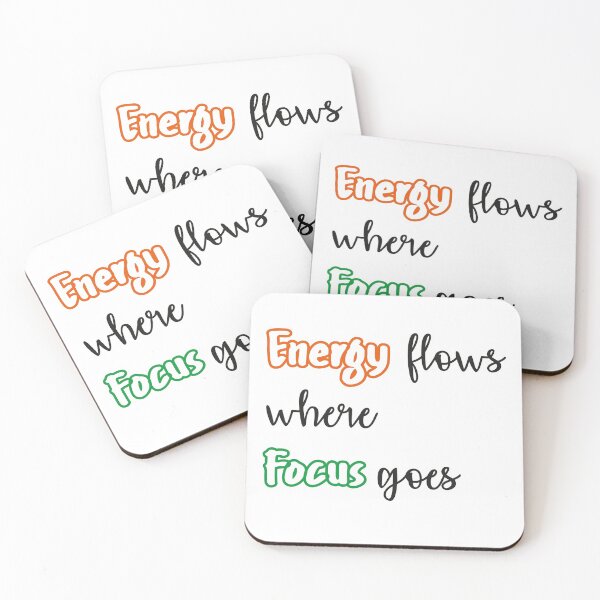 Item preview, Energy flows where focus goes designed and sold by Purplelondonuk.