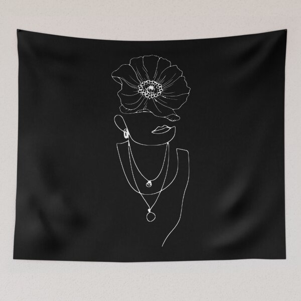 Item preview, Woman face drawing (invert) designed and sold by adiosmillet.