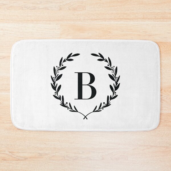 Item preview, Letter B, Laurel wreath monogram B, Initial B, Laurel frame with letter B designed and sold by KateBilous.