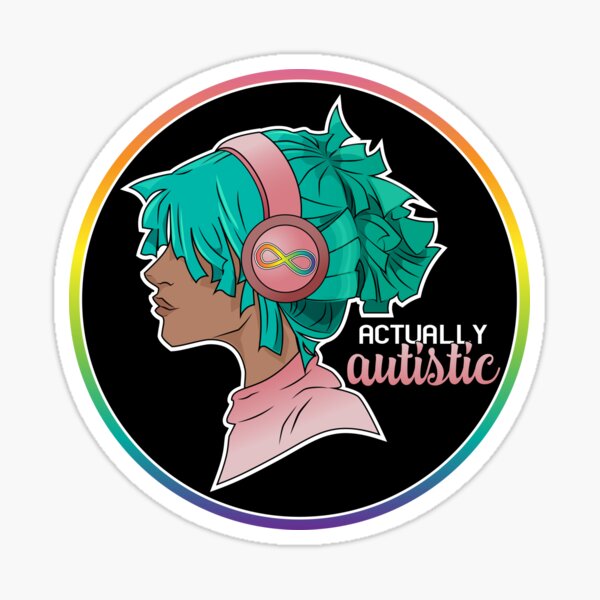 Item preview, #actuallyautistic Headphone Girl designed and sold by parlorghost.