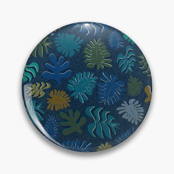 Item preview, Moody Hawaii, Quilted: Deep blues, wavy quilted water lines designed and sold by cleolovescolor.