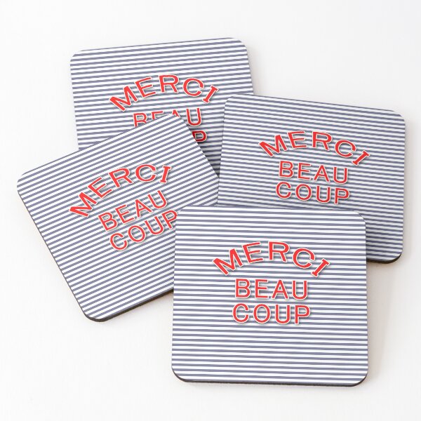 Item preview, MERCI BEAU COUP with French Stripes designed and sold by Greenbaby.