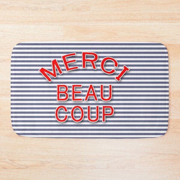 Item preview, MERCI BEAU COUP with French Stripes designed and sold by Greenbaby.