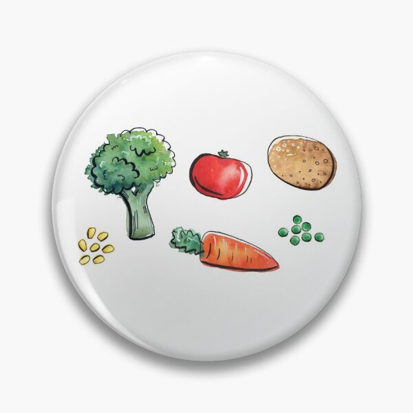 Item preview, One of Your Five-a-Day Watercolour Veggies Print designed and sold by Rachael Brearton.