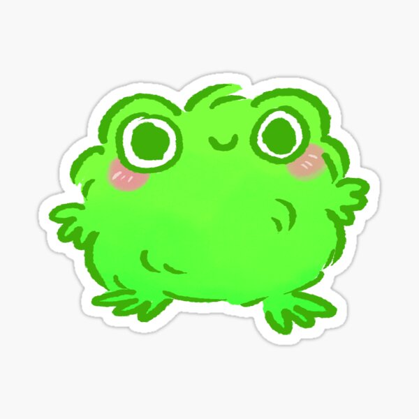Francis the Fluffy Frog Sticker