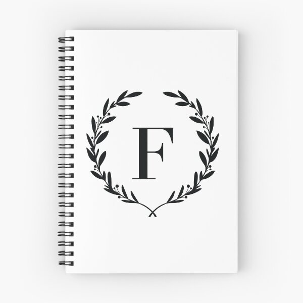 Item preview, Letter F, Laurel wreath monogram F, Initial F, Laurel frame with letter F designed and sold by KateBilous.