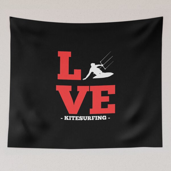 Item preview, Love Kitesurfing Kitesurfer Kiteboarding Kiting Kitesurf designed and sold by Nessshirts.