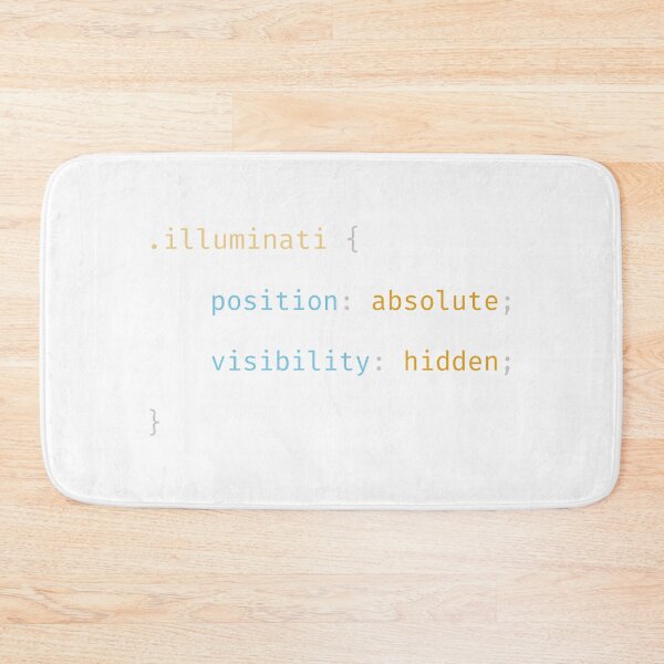 Item preview, CSS Pun - Illuminati - Funny Programming Joke  designed and sold by HDTees4U.