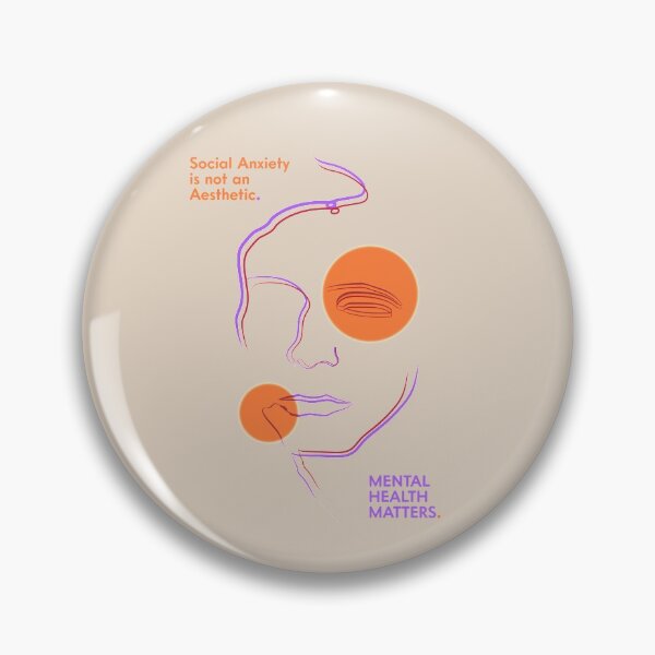 Item preview, Social Anxiety is not an Aesthetic - Mental Health Matters designed and sold by Non-Believer.
