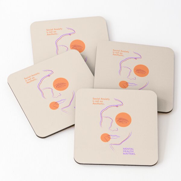 Item preview, Social Anxiety is not an Aesthetic - Mental Health Matters designed and sold by Non-Believer.