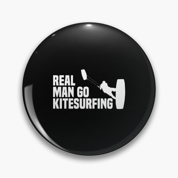 Item preview, Real Man Go Kitesurfing Kiteboarding Kiteboard Kite Flying designed and sold by Nessshirts.